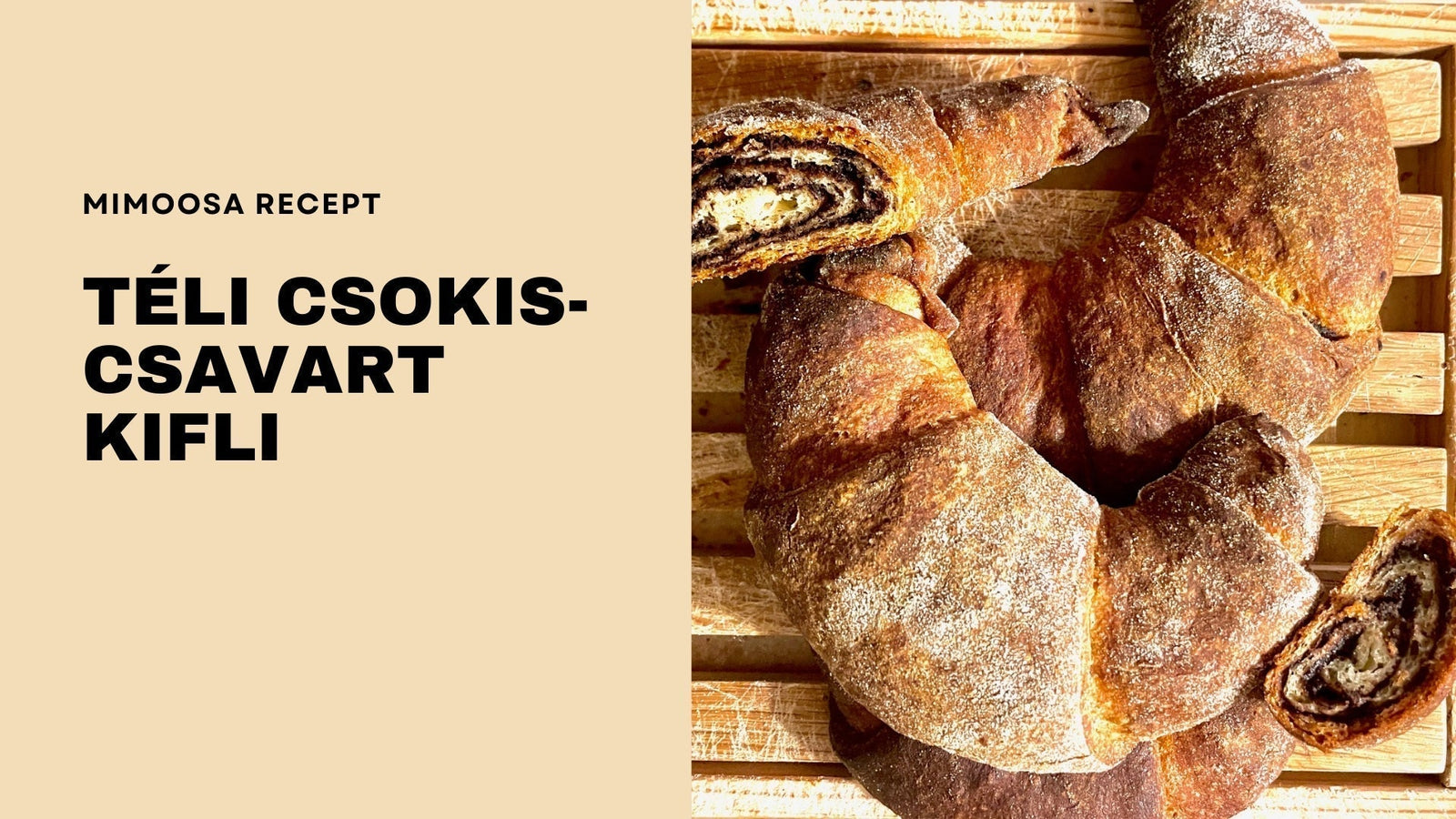 Téli csokis-csavart kifli