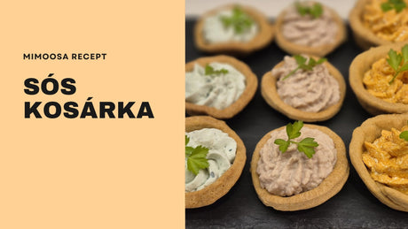 Gluténmentes sós kosárka