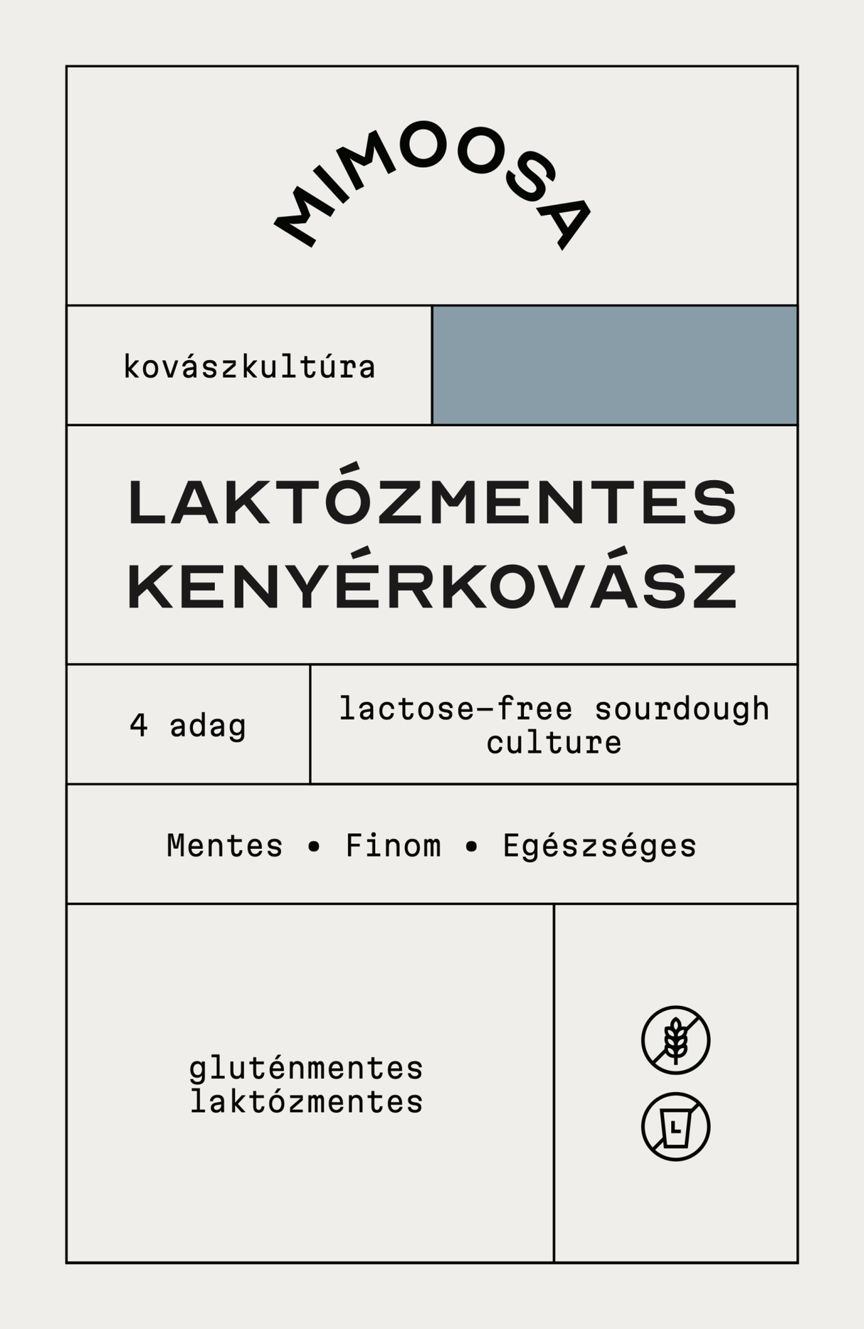 Laktózmentes Kenyérkovász - MIMOOSA